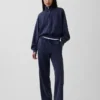 Bluza oversize z półzamkiem i klockowym dekoltem Vintagesoft