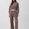 Bluza oversize z półzamkiem i klockowym dekoltem Vintagesoft