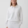 Bluza polo oversize z miękkiej frotte Vintagesoft