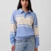 Bluza polo oversize z miękkiej frotte Vintagesoft