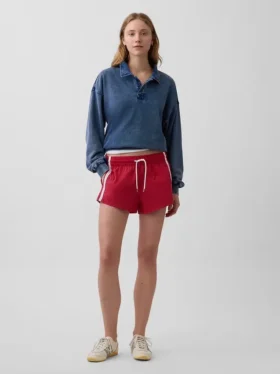 Bluza polo oversize z miękkiej frotte Vintagesoft