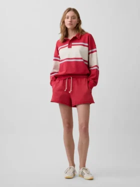 Bluza polo oversize z miękkiej frotte Vintagesoft