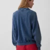 Bluza polo oversize z miękkiej frotte Vintagesoft