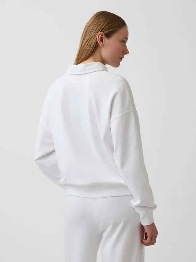 Bluza polo oversize z miękkiej frotte Vintagesoft