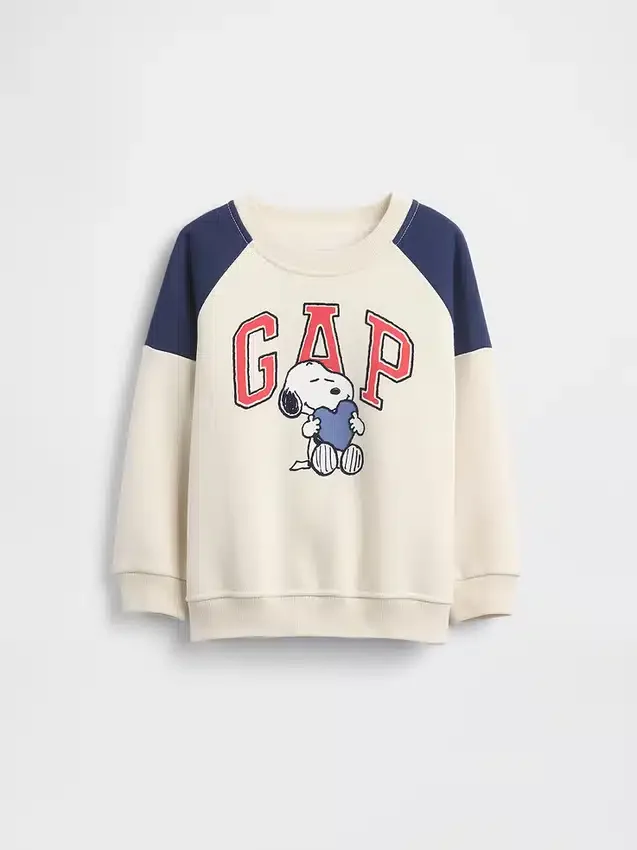 Bluza raglanowa z logo Snoopy dla Niemowląt i Maluchów