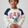 Bluza raglanowa z logo Snoopy dla Niemowląt i Maluchów