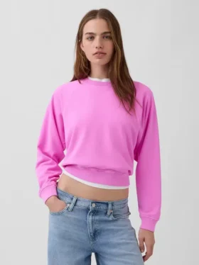 Bluza raglanowa z miękkiej dzianiny frotte Vintagesoft