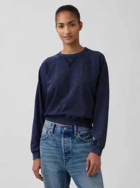 Bluza raglanowa z miękkiej dzianiny frotte Vintagesoft