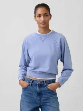 Bluza raglanowa z miękkiej dzianiny frotte Vintagesoft