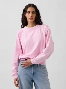 Bluza raglanowa z miękkiej dzianiny frotte Vintagesoft