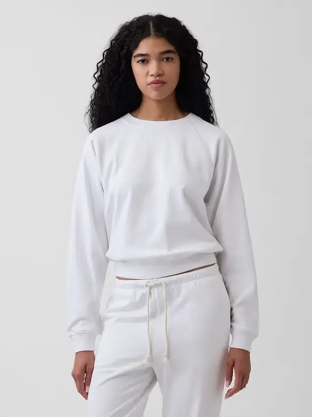 Bluza raglanowa z miękkiej dzianiny frotte Vintagesoft