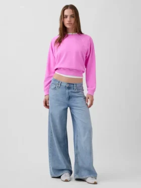 Bluza raglanowa z miękkiej dzianiny frotte Vintagesoft