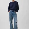 Bluza raglanowa z miękkiej dzianiny frotte Vintagesoft