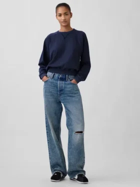 Bluza raglanowa z miękkiej dzianiny frotte Vintagesoft