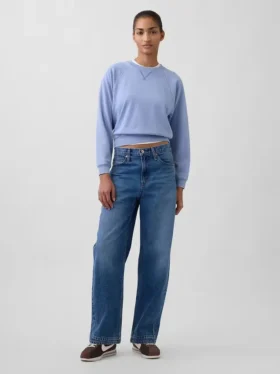 Bluza raglanowa z miękkiej dzianiny frotte Vintagesoft