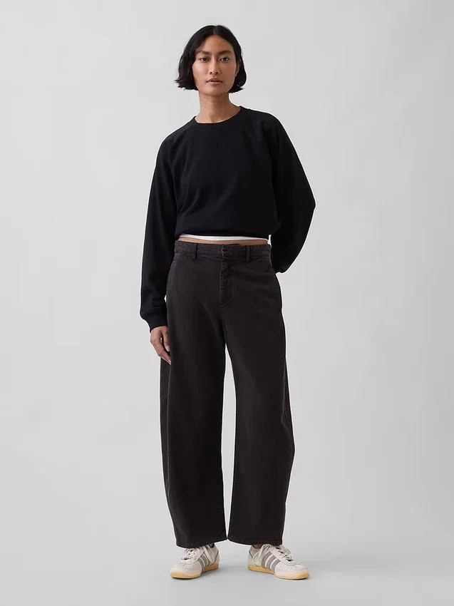 Bluza raglanowa z miękkiej dzianiny frotte Vintagesoft