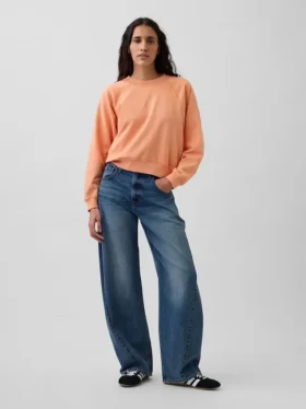 Bluza raglanowa z miękkiej dzianiny frotte Vintagesoft