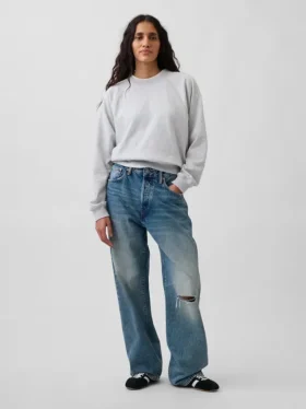 Bluza raglanowa z miękkiej dzianiny frotte Vintagesoft