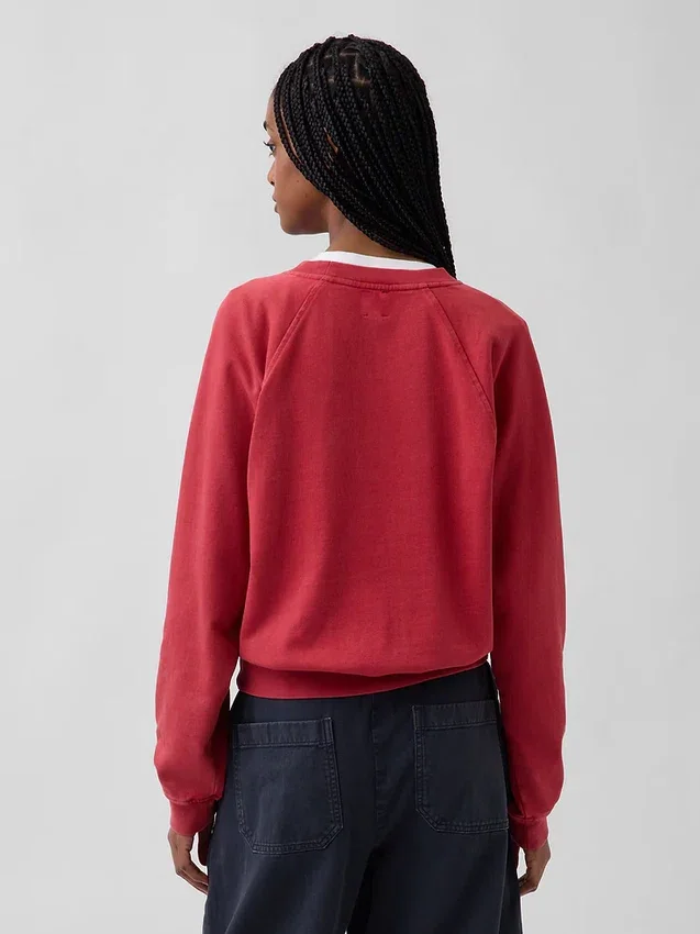 Bluza raglanowa z miękkiej dzianiny frotte Vintagesoft