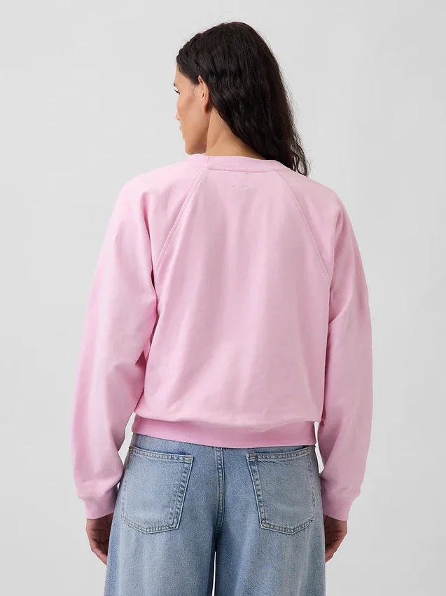 Bluza raglanowa z miękkiej dzianiny frotte Vintagesoft