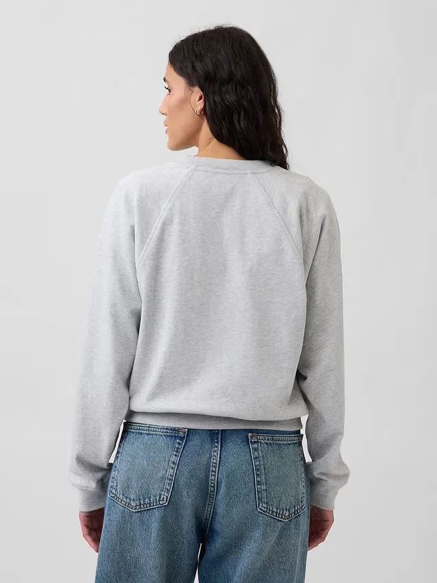 Bluza raglanowa z miękkiej dzianiny frotte Vintagesoft