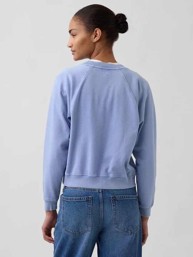 Bluza raglanowa z miękkiej dzianiny frotte Vintagesoft