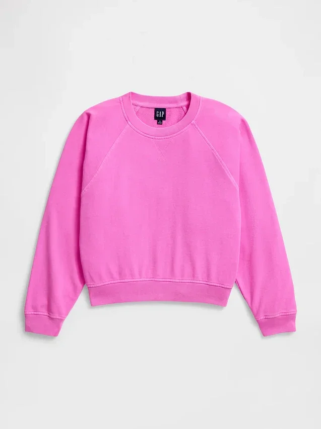Bluza raglanowa z miękkiej dzianiny frotte Vintagesoft
