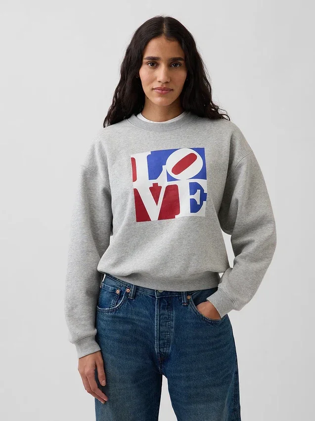 Bluza Robert Indiana Vintagesoft Love