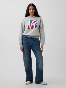 Bluza Robert Indiana Vintagesoft Love