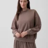 Bluza typu tunika z wysokim kołnierzem Vintagesoft w stylu oversize