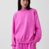 Bluza typu tunika z wysokim kołnierzem Vintagesoft w stylu oversize