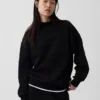 Bluza typu tunika z wysokim kołnierzem Vintagesoft w stylu oversize