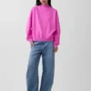Bluza typu tunika z wysokim kołnierzem Vintagesoft w stylu oversize