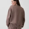 Bluza typu tunika z wysokim kołnierzem Vintagesoft w stylu oversize