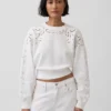 Bluza Vintagesoft Oversized Eyelet Crop