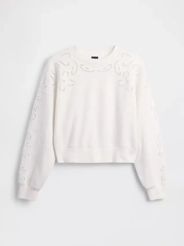 Bluza Vintagesoft Oversized Eyelet Crop