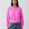 Bluza Vintagesoft z dekoltem w serek w stylu oversize