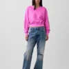 Bluza Vintagesoft z dekoltem w serek w stylu oversize