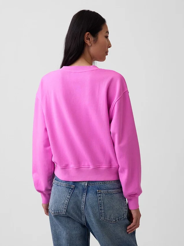 Bluza Vintagesoft z dekoltem w serek w stylu oversize