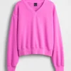Bluza Vintagesoft z dekoltem w serek w stylu oversize