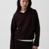 Bluza z kapturem CashSoft Oversized Shaker-Stitch