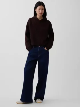 Bluza z kapturem CashSoft Oversized Shaker-Stitch