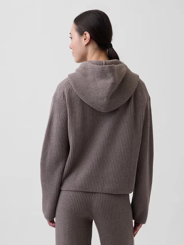 Bluza z kapturem CashSoft Oversized Shaker-Stitch