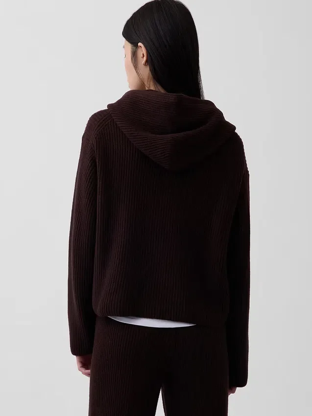 Bluza z kapturem CashSoft Oversized Shaker-Stitch