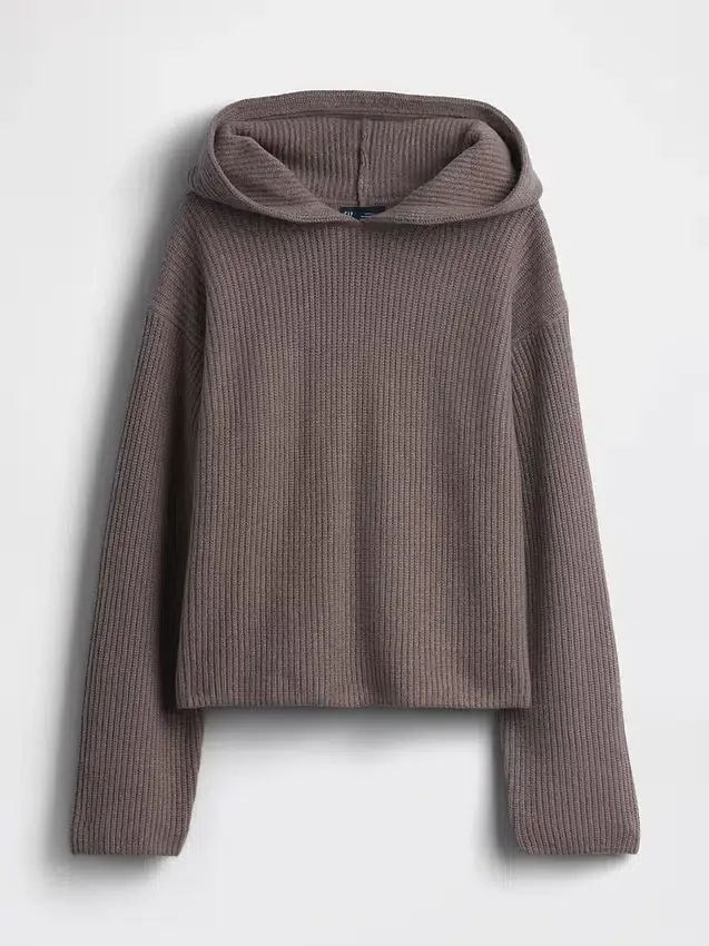 Bluza z kapturem CashSoft Oversized Shaker-Stitch