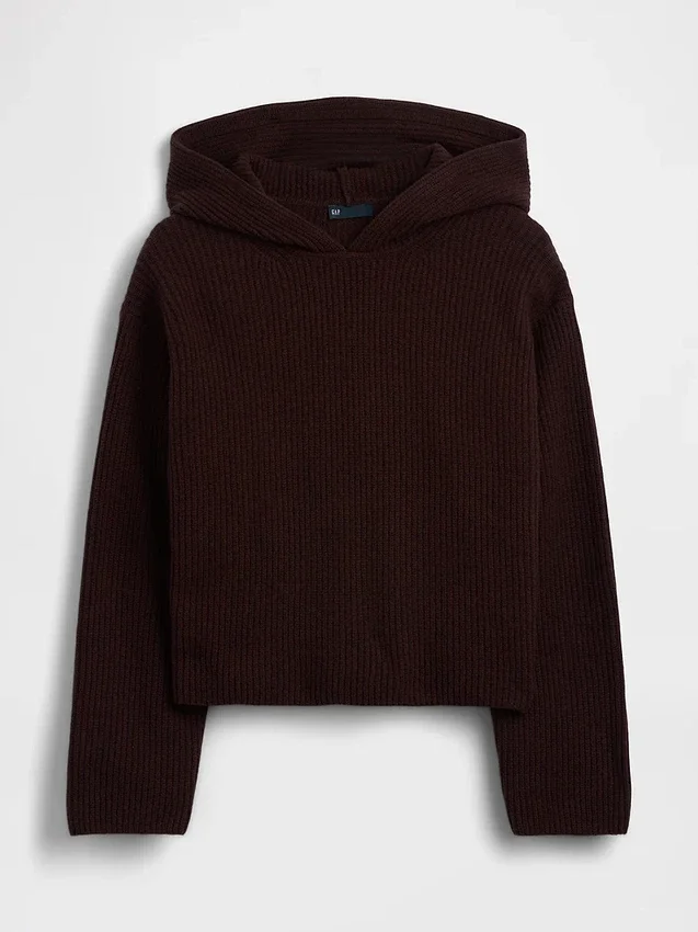 Bluza z kapturem CashSoft Oversized Shaker-Stitch