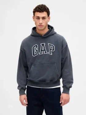Bluza z kapturem dla dorosłych, oversize, z grubego materiału i z logo