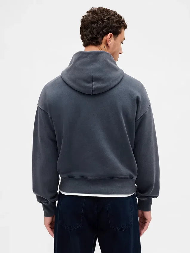 Bluza z kapturem dla dorosłych, oversize, z grubego materiału i z logo