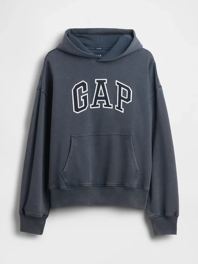 Bluza z kapturem dla dorosłych, oversize, z grubego materiału i z logo