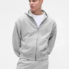 Bluza z kapturem dla dorosłych, oversize, z grubej dzianiny i zamkiem